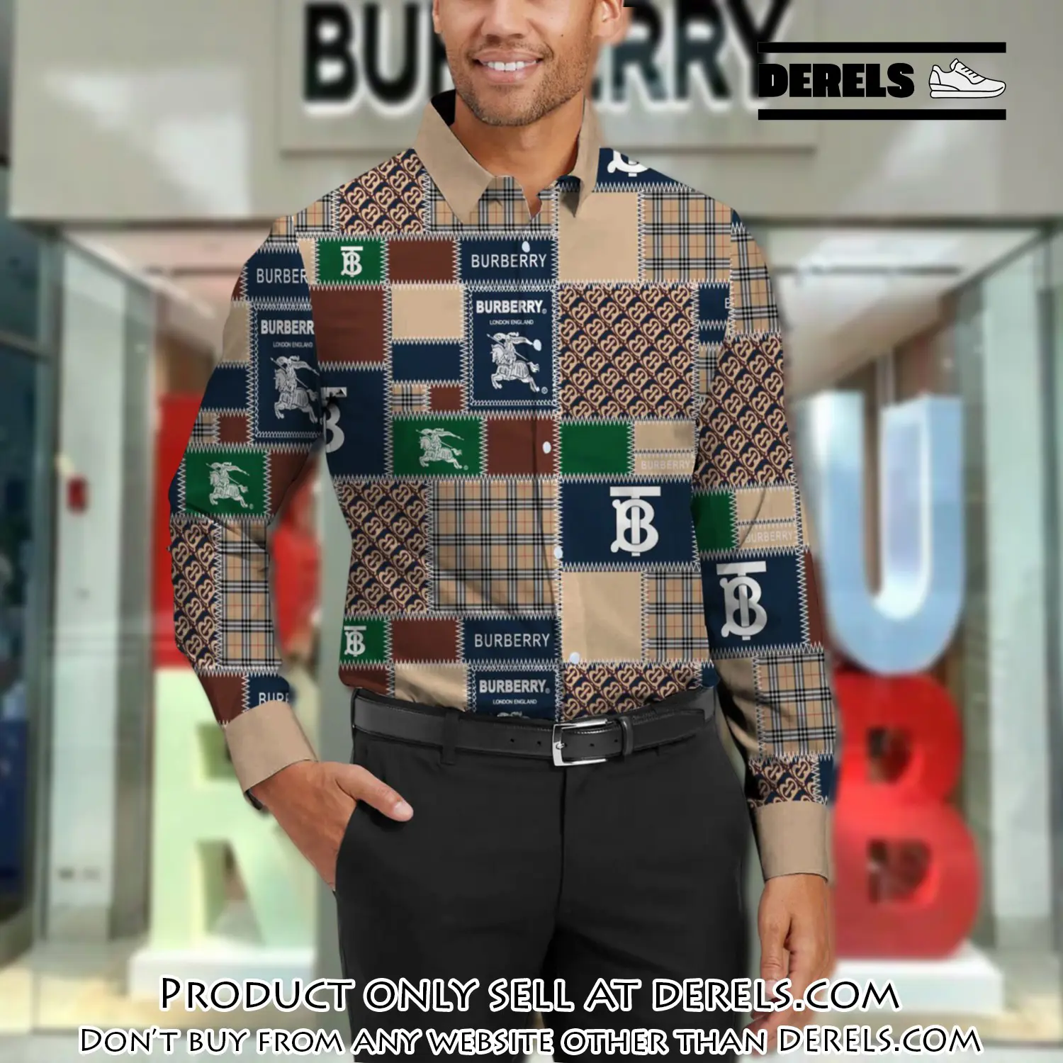 Burberry long sleeves button down shirt for elegant men lsb1006 dr3035924